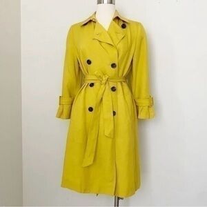 Ann Taylor Women's Yellow Trench Coat NWT